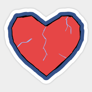 Heartbroken Sticker